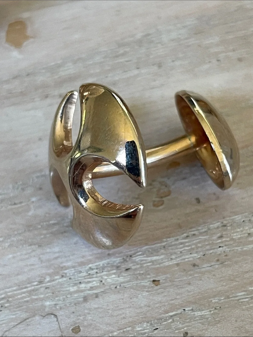Classic Gold Plated Men's Cufflinks Set